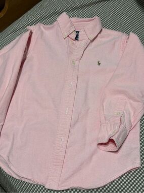 Ralph Lauren Pink Button-Down Oxford Shirt - Kids